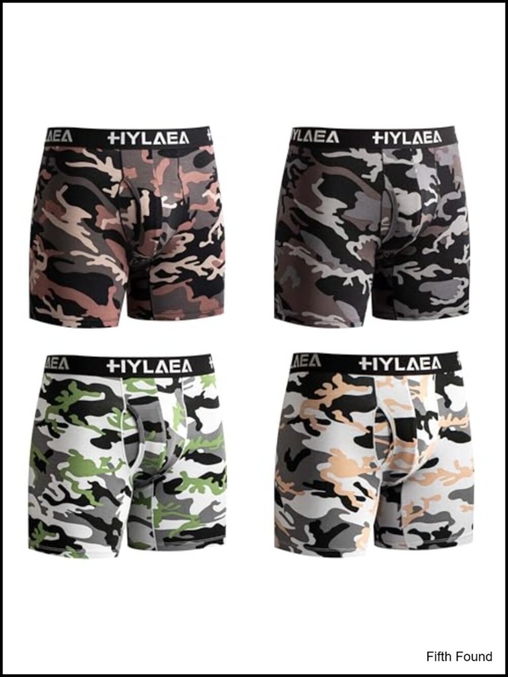 Men's Bamboo Boxer Briefs Pack Moisture-Wicking 4-Pack